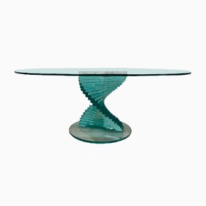 Vintage Spiral Table in Glass