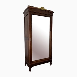Antique French Wardrobe with Mirror
