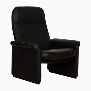 Black Leather DS 50 Armchair with Relaxation Function from De Sede