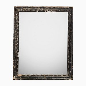 Miroir Rectangulaire Noir Vieilli