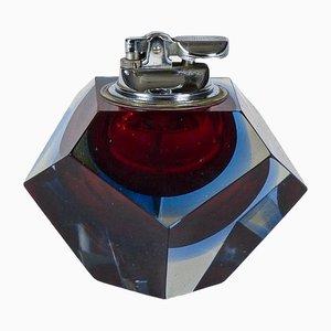 Murano Submerged Glass Table Lighter by Flavio Poli for Seguso, 1960s