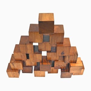 Sumit Mehndiratta, Unblock, 2022, Escultura de madera
