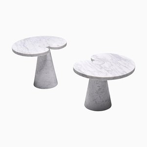 Italian Eros Series Marble Side Table by Mangiarotti Carrara for Skipper