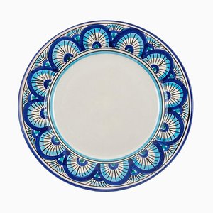 Ego Dessert Plate in Sky Blue San Leone from Crita Ceramiche, Set of 2