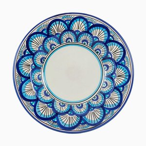 Ego Soup Plate in Sky Blue San Leone from Crita Ceramiche, Set of 2