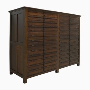 Large Bauhaus Style Oak Box Cabinet