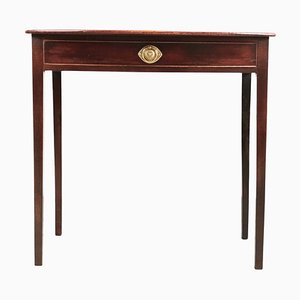 Antique English Mahogany Side Table or Writing Desk