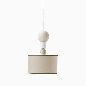 Lampe à Suspension Spiedino Blanche/Verte par Whynot pour Emko