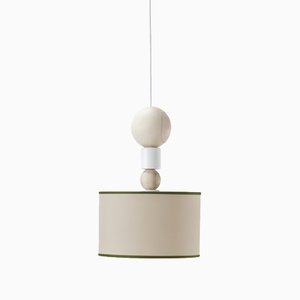 White/Green Spiedino Pendant Lamp by Whynot for Emko