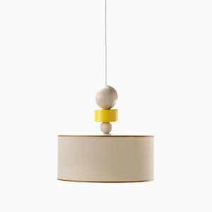 Yellow/Brown Spiedino Pendant Lamp by Whynot for Emko
