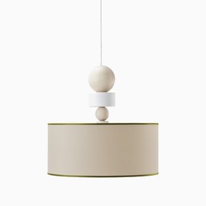 Lampe à Suspension Spiedino Blanche/Verte par Whynot pour Emko