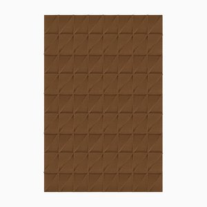 Brauner Triangle Strukturierter Teppich von Marqqa