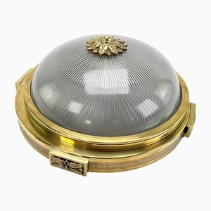 Art Deco Plafoniere Bullauge Ceiling Lamp from Holophane