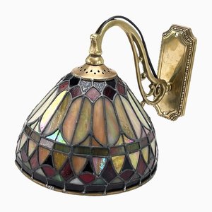 Art Deco Wandlampe im Stil von Tiffany