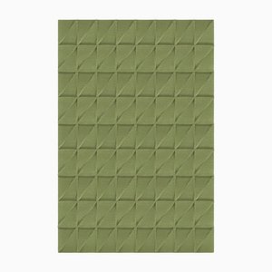 Alfombra triangular verde claro texturizada de Marqqa