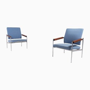 Set of Danish Lounge Chairs by Kay Boeck Hansen for Fritz Hansen, 1970s
