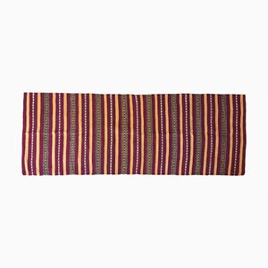 Romanian Handwoven Runner Rug in Wool with Stripes
