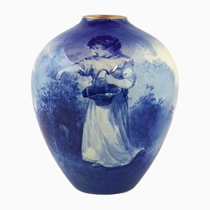 Blaue Kinder Series 6691 RD Vase von Royal Doulton