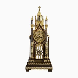 Gilded & Bronze Patinated Cathedral Clock