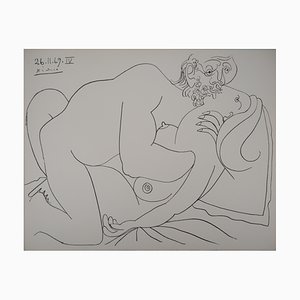 Nach Pablo Picasso, L'Etreinte, 20. Jahrhundert, Lithographie
