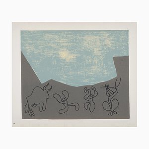 Nach Pablo Picasso, Bacchanale, 1962, Linolschnitt