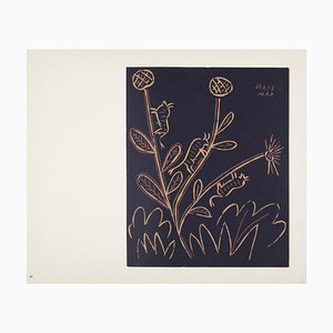 Nach Pablo Picasso, Plante aux Toritos, 1962, Linolschnitt
