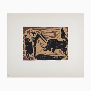 Nach Pablo Picasso, Banderilles, 1962, Linolschnitt