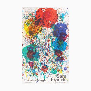 Sam Francis, Color Explosion, 1983, Póster litográfico original