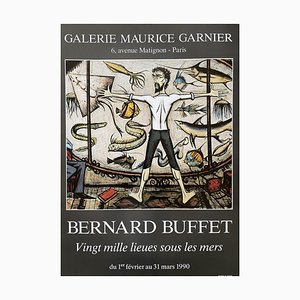 Póster de exposición After Bernard Buffet, Veinte mil leguas de viaje submarino, siglo XX / XXI