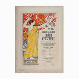 Auguste Donnay, Les Maîtres de L'Affiche: Concours International De Chant, 1897, Lithographie