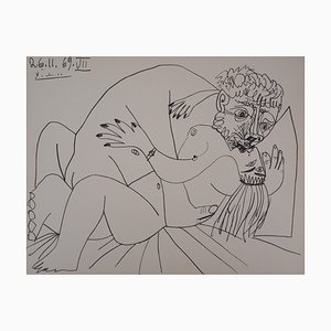 After Pablo Picasso, Wild Kiss, 20th Century, Lithograph
