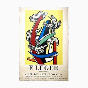 Fernand Leger, Musée des Arts Décoratifs, 1956, Póster con litografía