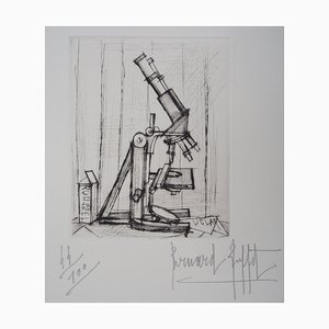 Bernard Buffet, Microscope, 1959, Acquaforte originale