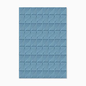 Tapis Texturé Triangle Bleu Clair de Marqqa