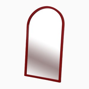 Specchio nr. 4727 con cornice rossa di Anna Castelli Ferrieri per Kartell, anni '80