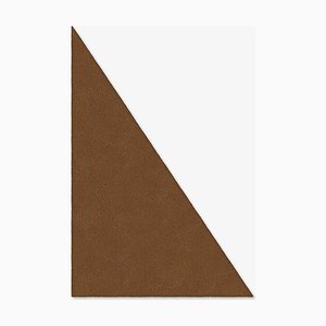 Tapis Triangle Uni Marron de Marqqa