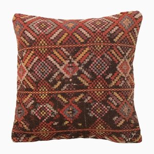 20th Century Anatolian Kilim Square Cushion Cushion Cover