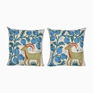 Decorative Hand Embroidery Cushions, Set of 2