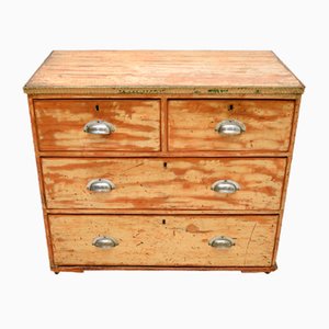 Antique Victorian Distressed Painted Chest of Drawers