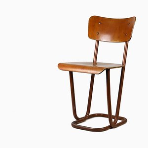 Vintage Industrial Metal Chair from Nista, 1950s