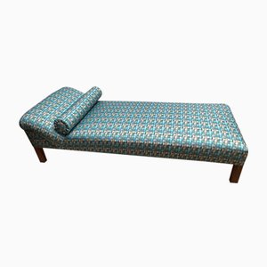 Sea Grass Fabric Chaise Lounge, 1950s