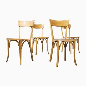 Blonde Beech & Bentwood Dining Chairs by Marcel Breuer for Luterma, 1960s, Set of 4