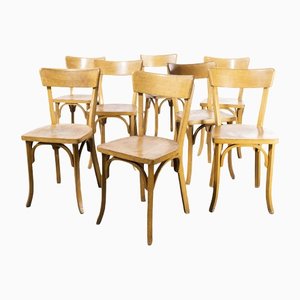 Luterma Blonde Beech Bentwood Dining Chairs, 1960s, Set of 8