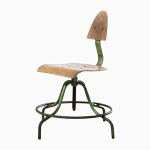Czech Industrial Swivel Chair, 1950s