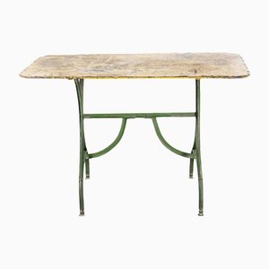 French Rectangular Forged Metal Dining Table, 1950s