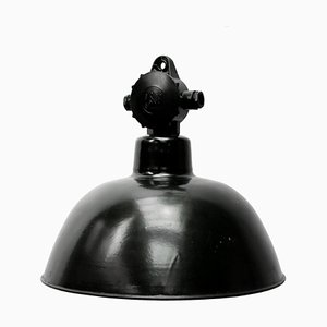 Lampade a sospensione vintage in bachelite nera, Germania