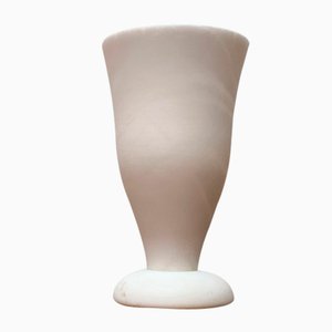 Lámpara de mesa Hollywood Regency italiana vintage de alabastro