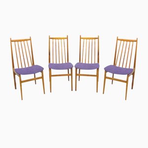 Casala Dining Room Chairs in Cherry Wood, 1960s, Set of 4