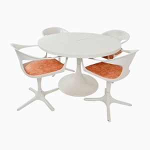 Space Age Dining Set in the style of Konrad Schäfer for Interlübke, Set of 5