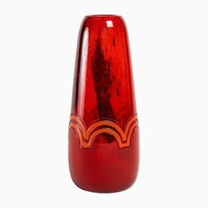 Art Nouveau Powdered Glass Vase from Legros